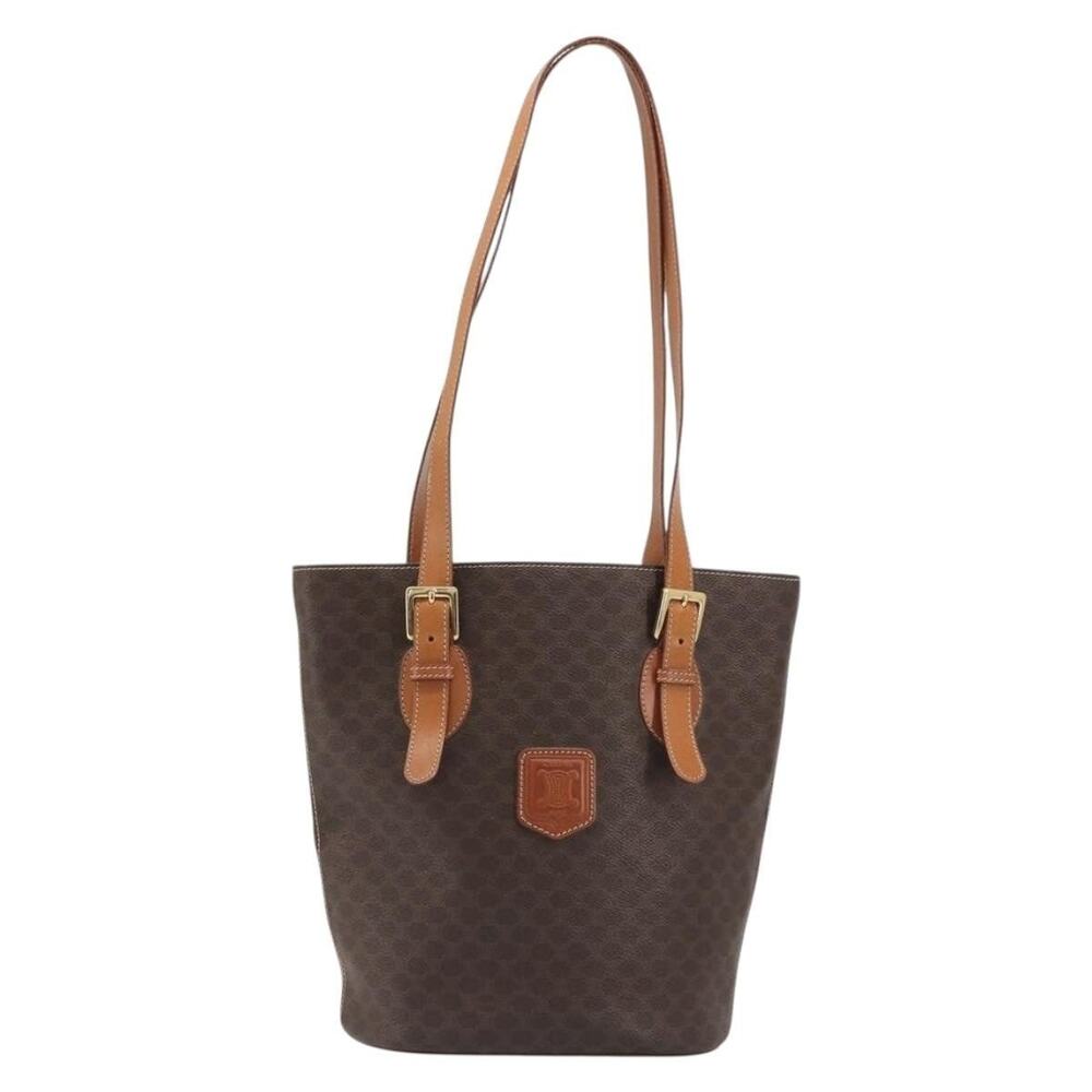 Celine Macadam Tote Brown